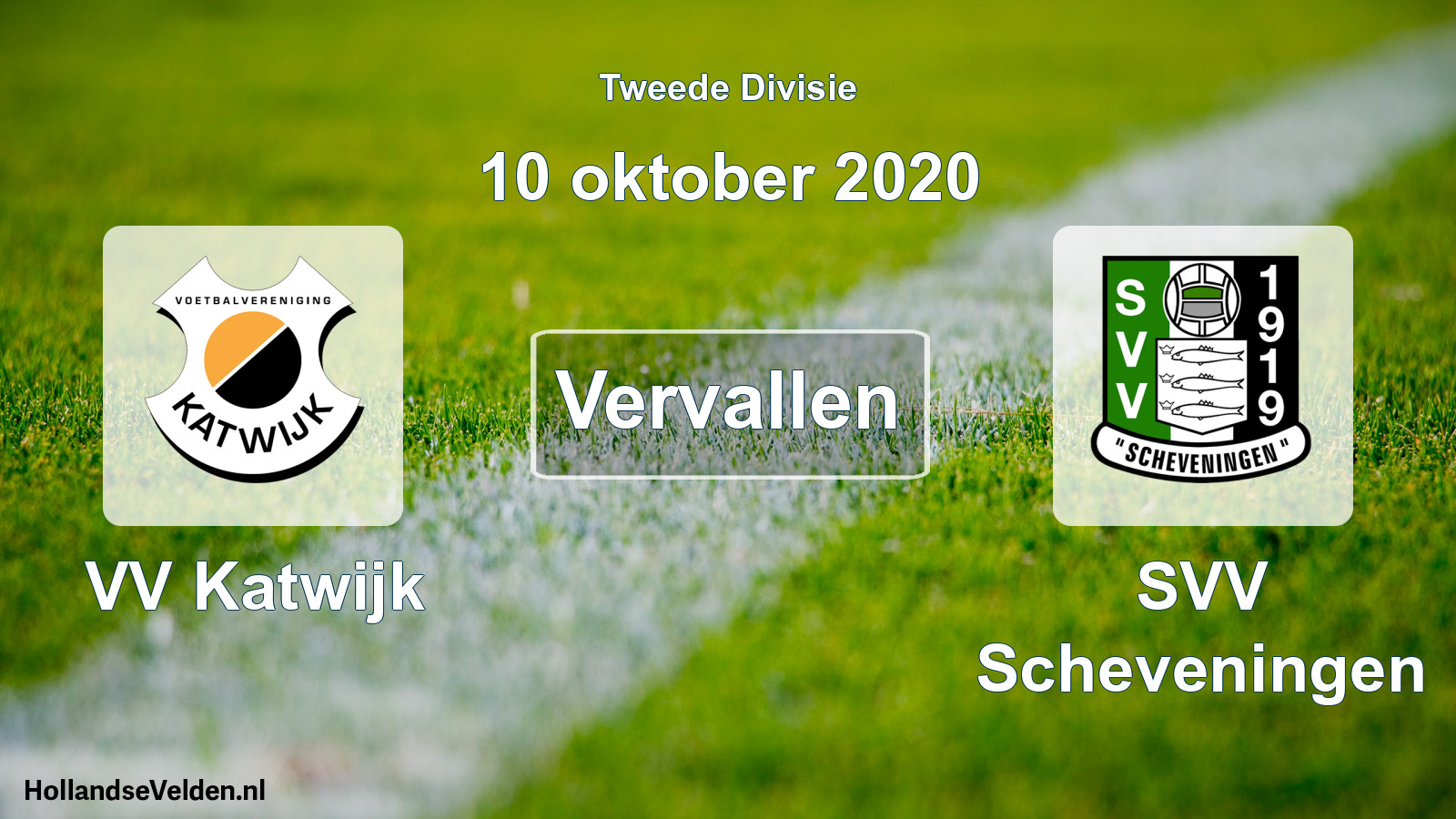 Scheduled Match: VV Katwijk - SVV Scheveningen (10 October 2020)