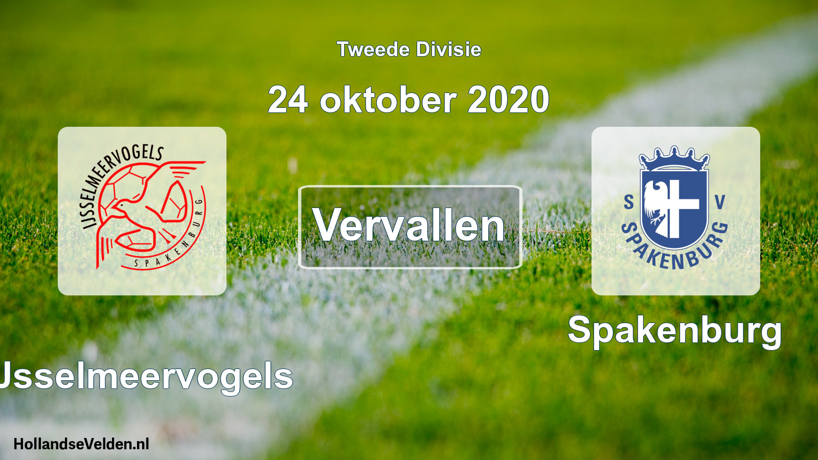 Scheduled Match: IJsselmeervogels - Spakenburg (24 October 2020)