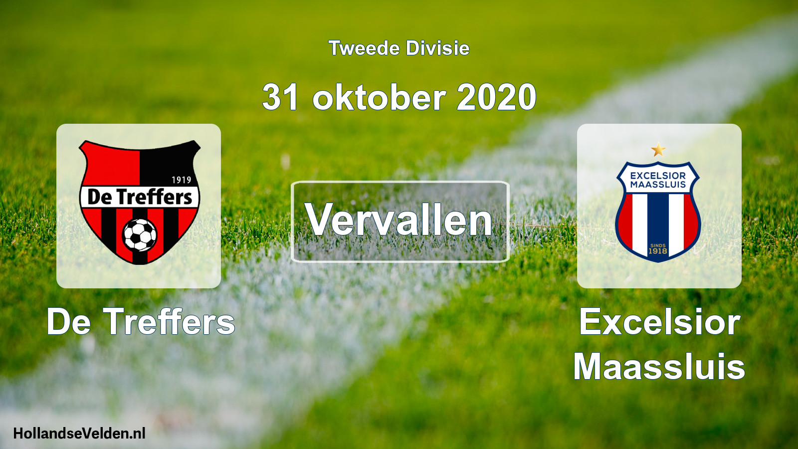 Scheduled Match: De Treffers - Excelsior Maassluis (31 October 2020)
