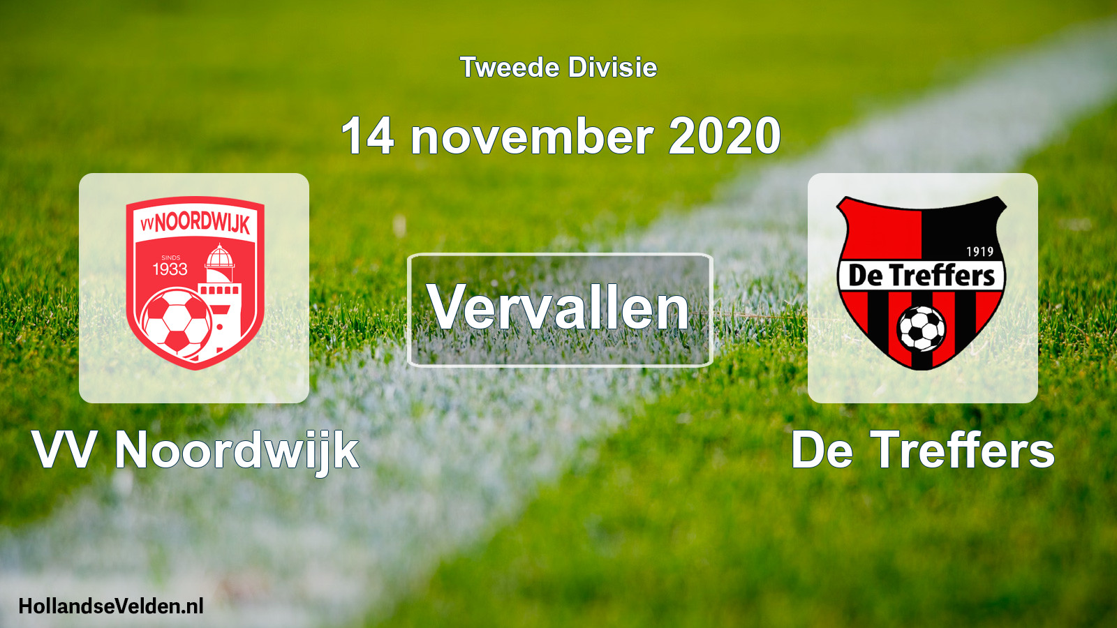 Scheduled Match: VV Noordwijk - De Treffers (14 November 2020)