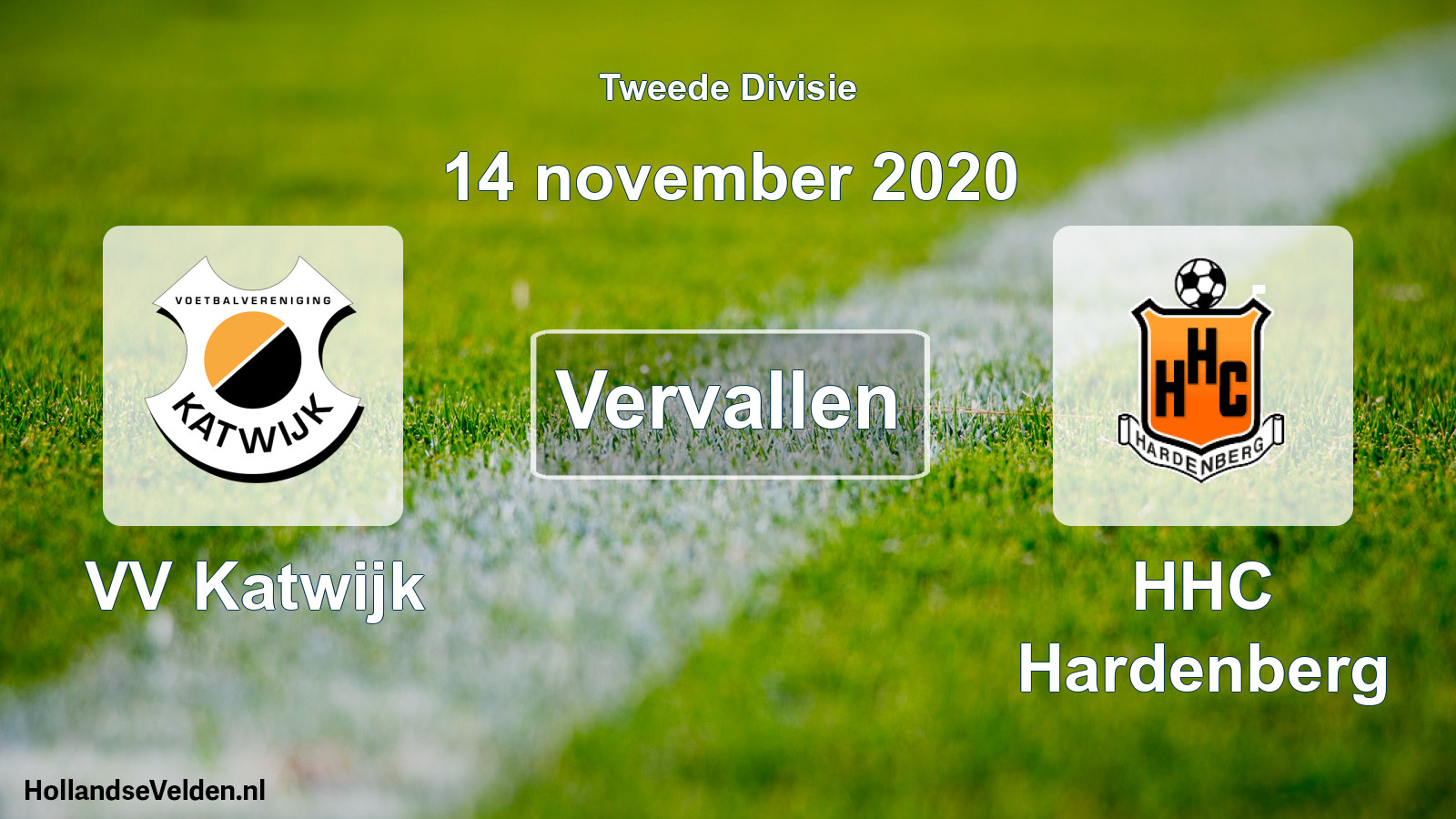 Scheduled Match: VV Katwijk - HHC Hardenberg (14 November 2020)