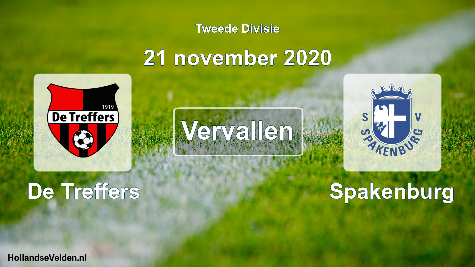 Scheduled Match: De Treffers - Spakenburg (21 November 2020)