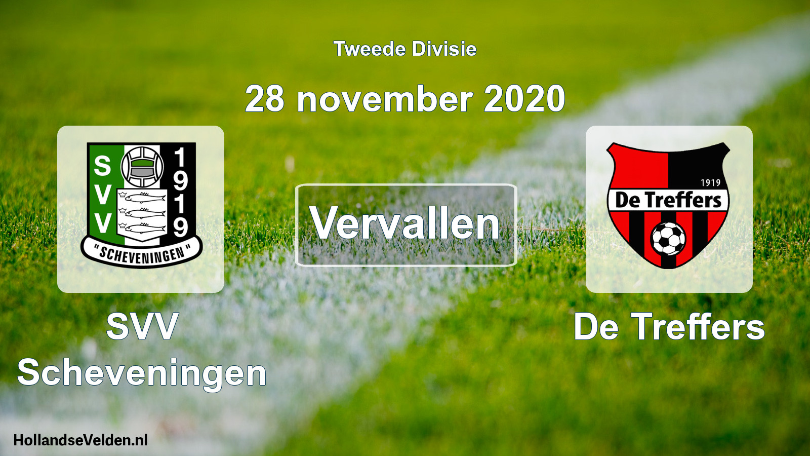 Scheduled Match: SVV Scheveningen - De Treffers (28 November 2020)
