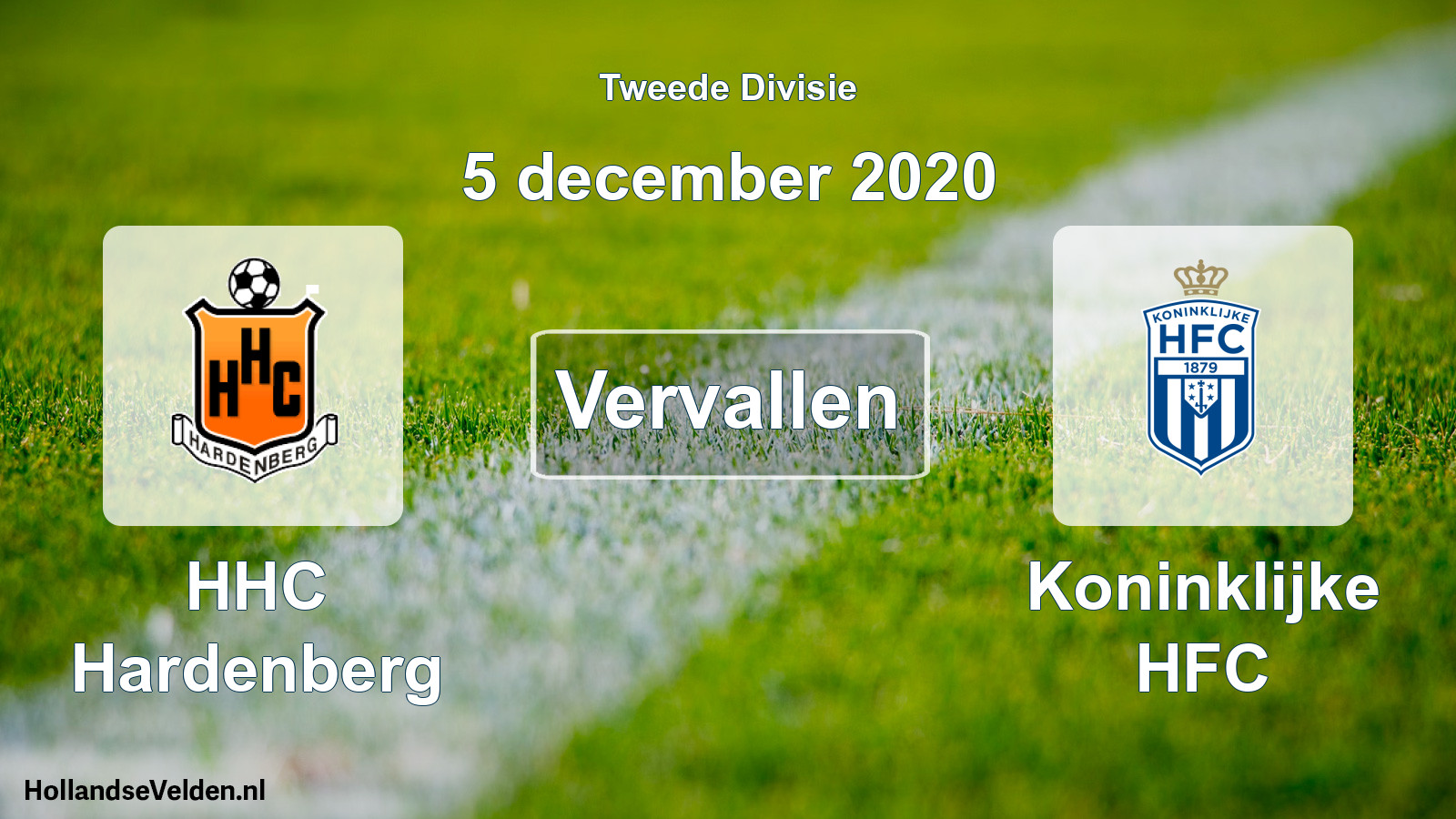 Scheduled Match: HHC Hardenberg - Koninklijke HFC (5 December 2020)