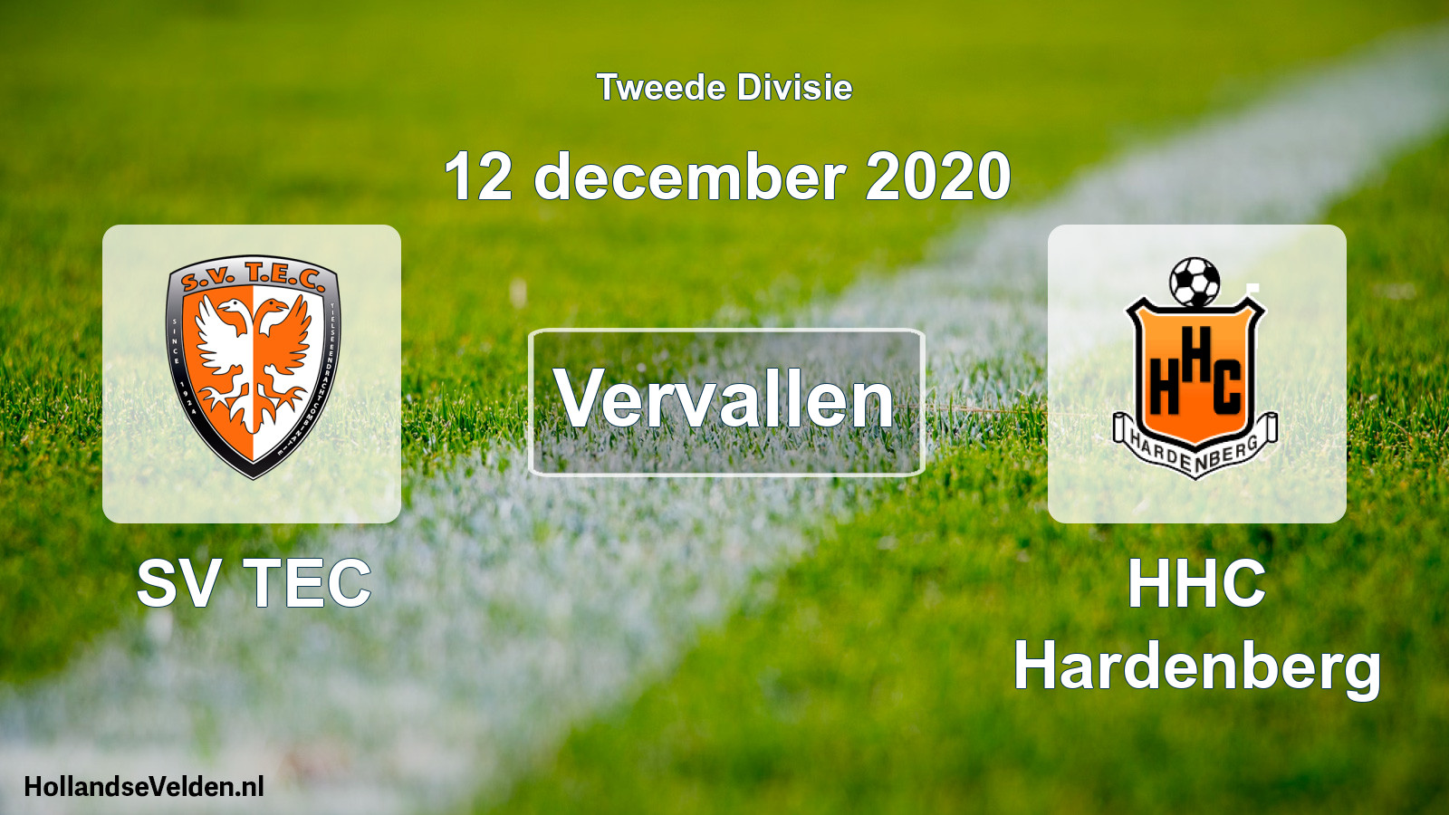 Scheduled Match: SV TEC - HHC Hardenberg (12 December 2020)