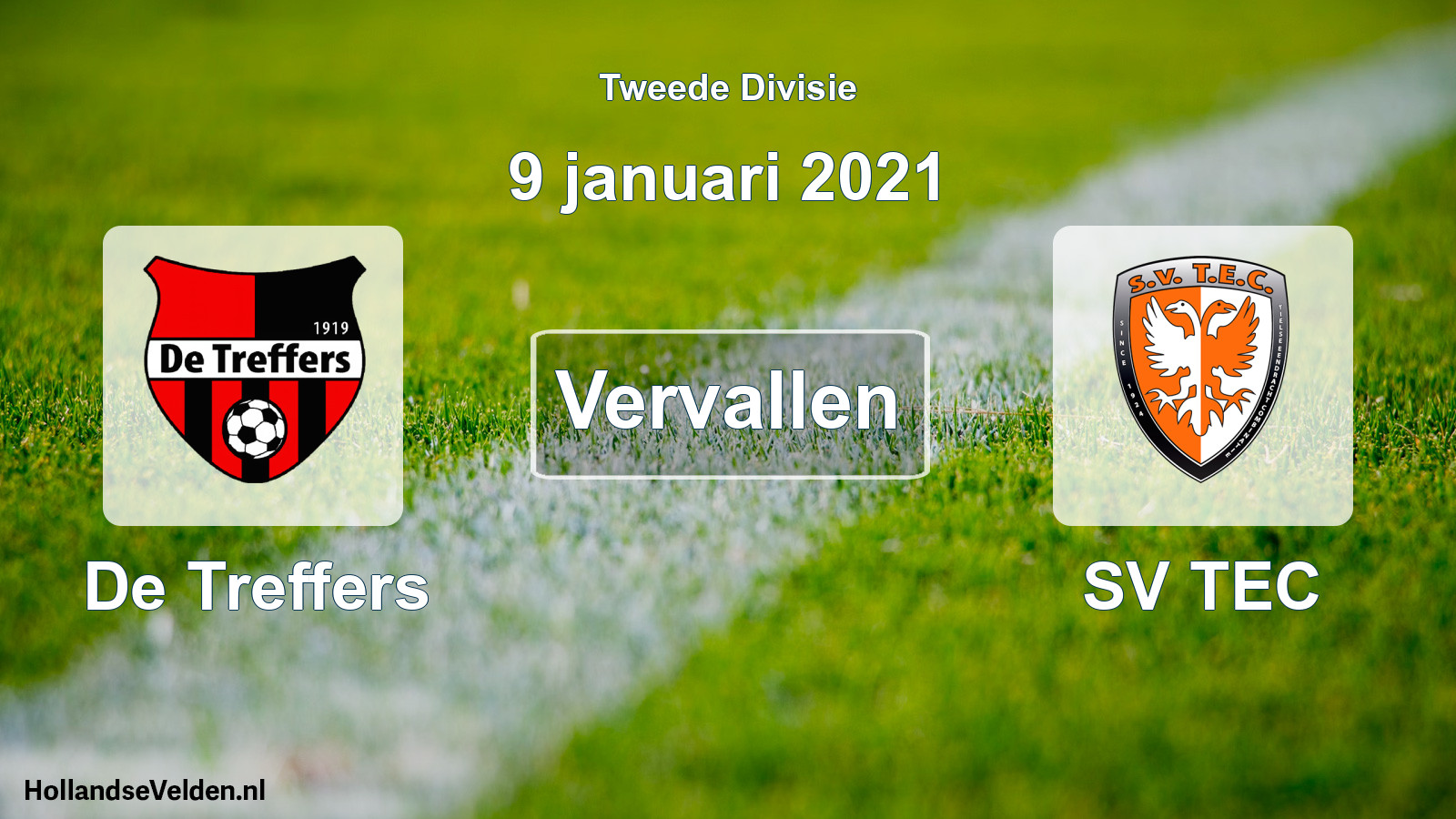 Scheduled Match: De Treffers - SV TEC (9 January 2021)