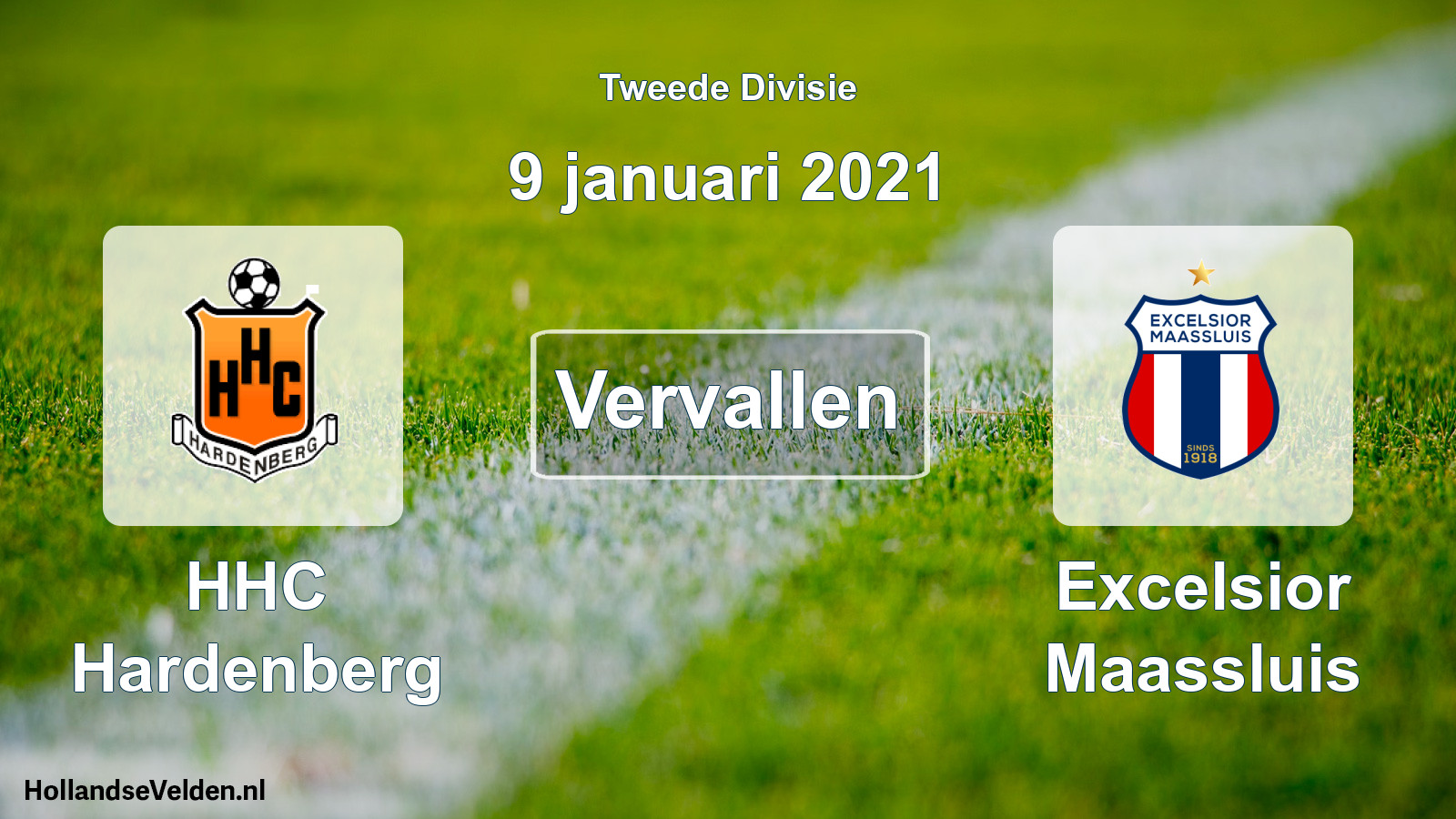 Scheduled Match: HHC Hardenberg - Excelsior Maassluis (9 January 2021)