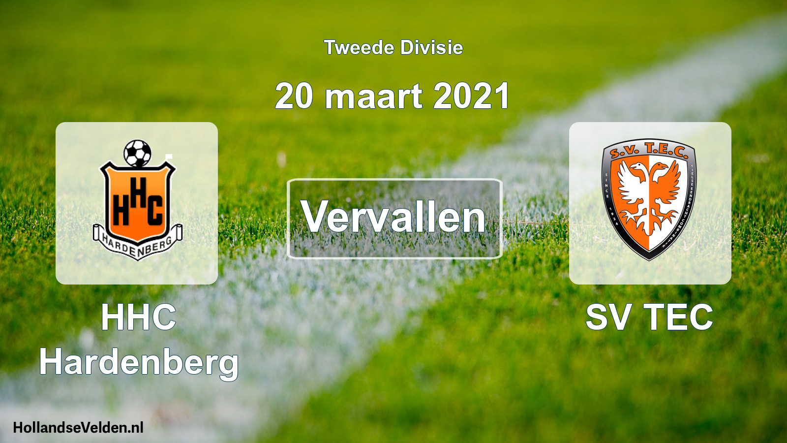 Scheduled Match: HHC Hardenberg - SV TEC (20 March 2021)
