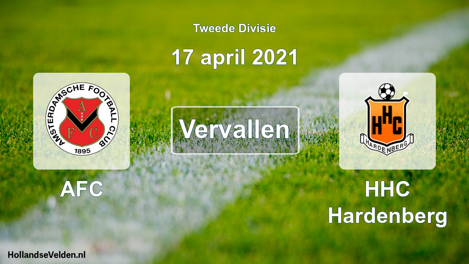 Scheduled Match: AFC - HHC Hardenberg (17 April 2021)