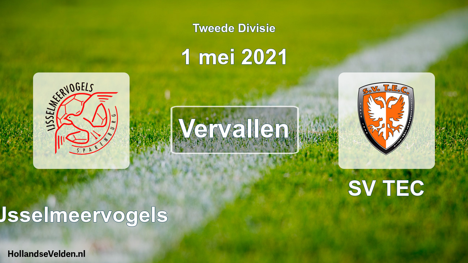 Scheduled Match: IJsselmeervogels - SV TEC (1 May 2021)
