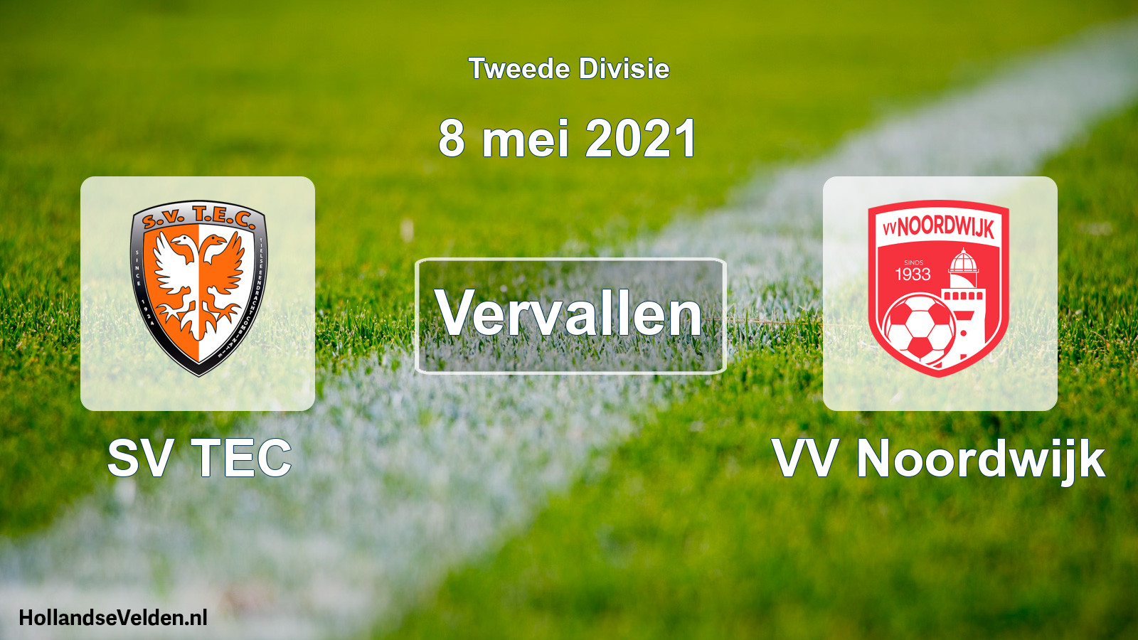 Scheduled Match: SV TEC - VV Noordwijk (8 May 2021)
