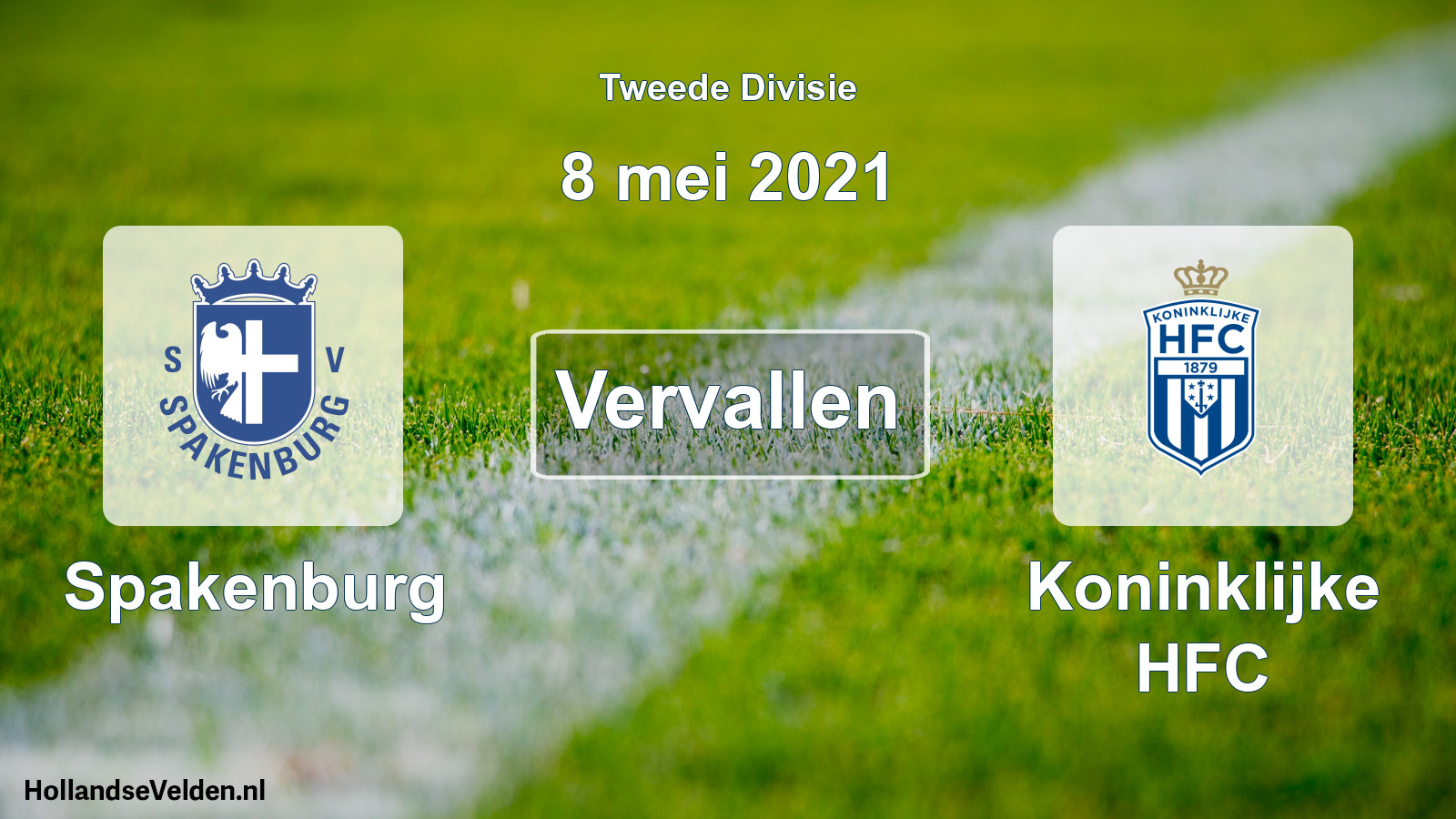 Scheduled Match: Spakenburg - Koninklijke HFC (8 May 2021)