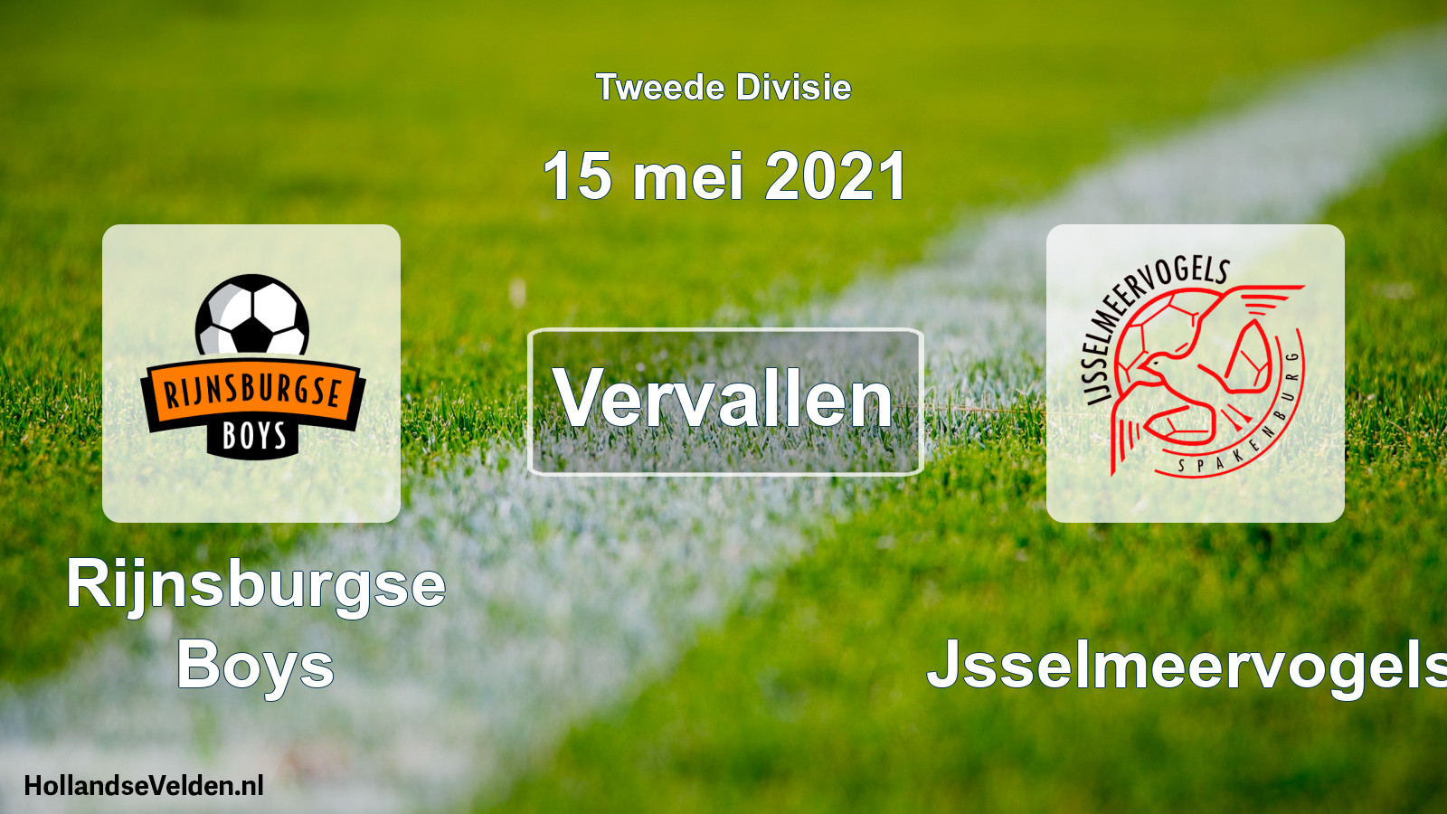 Scheduled Match: Rijnsburgse Boys - IJsselmeervogels (15 May 2021)