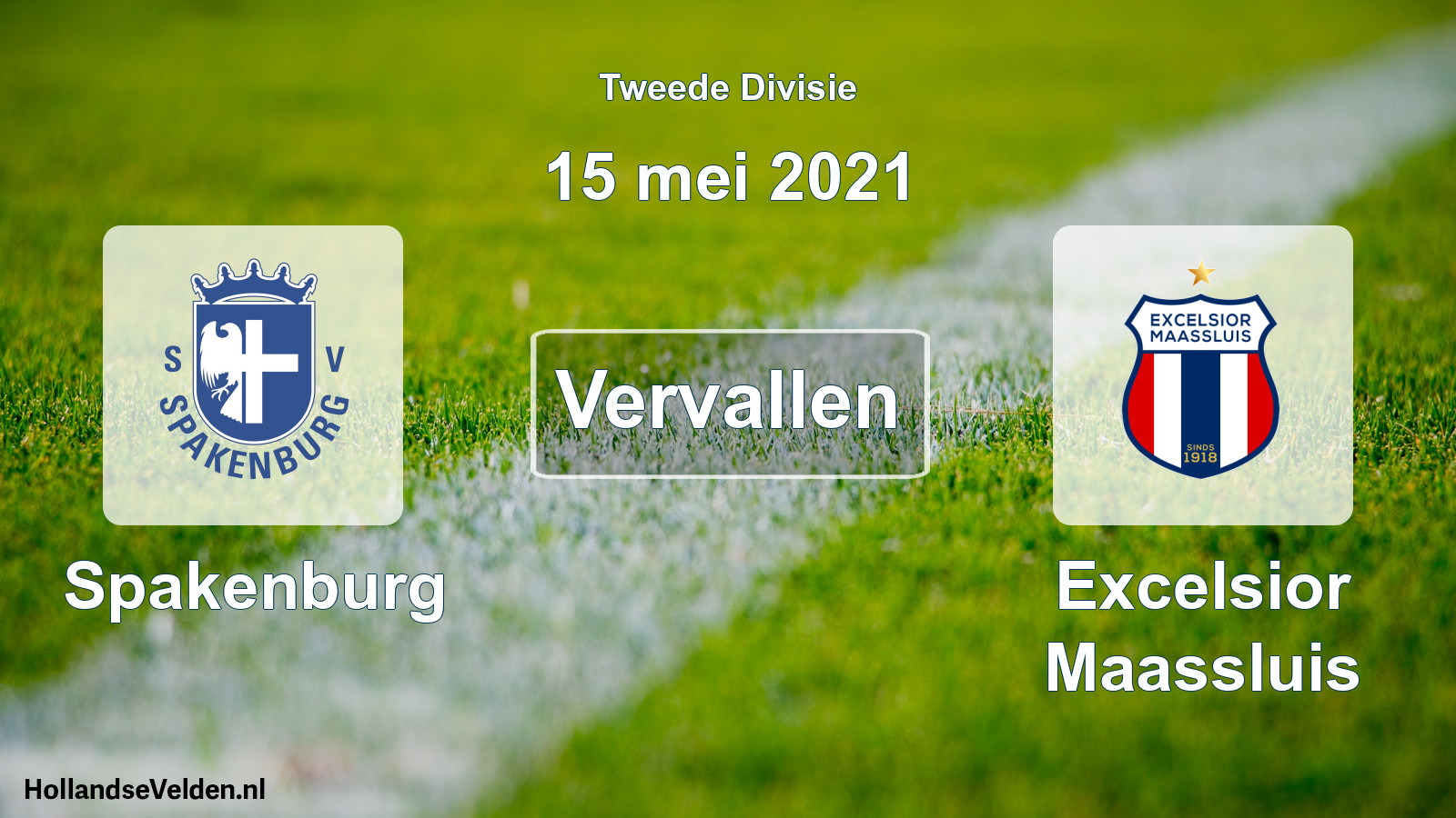 Scheduled Match: Spakenburg - Excelsior Maassluis (15 May 2021)