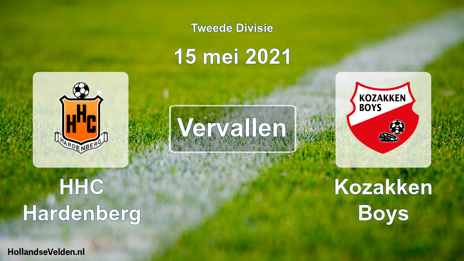 Scheduled Match: HHC Hardenberg - Kozakken Boys (15 May 2021)