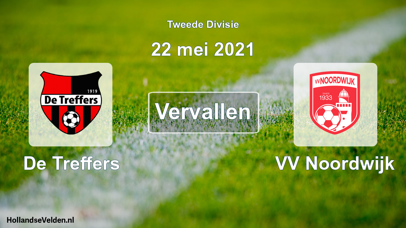 Scheduled Match: De Treffers - VV Noordwijk (22 May 2021)