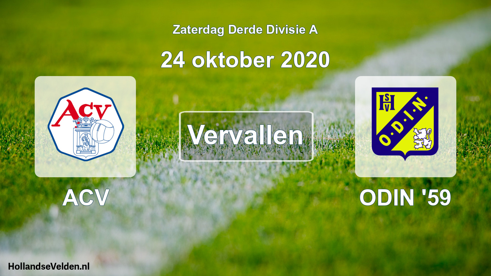 Scheduled Match: ACV - ODIN '59 (24 October 2020)