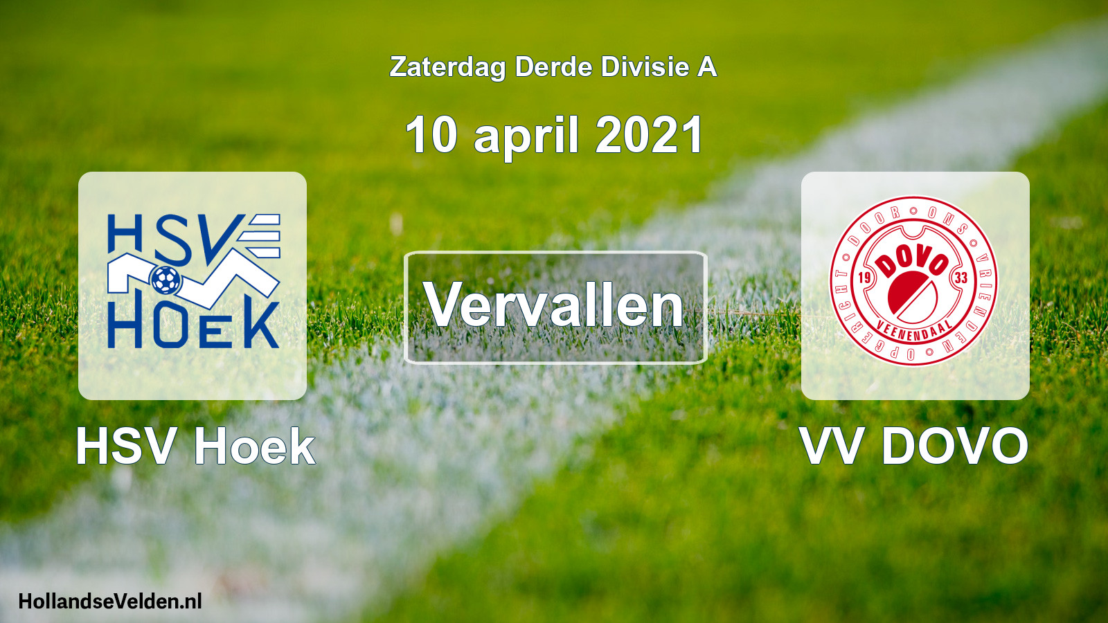 Scheduled Match: HSV Hoek - VV DOVO (10 April 2021)