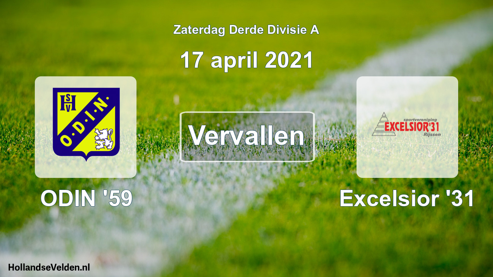 Scheduled Match: ODIN '59 - Excelsior '31 (17 April 2021)