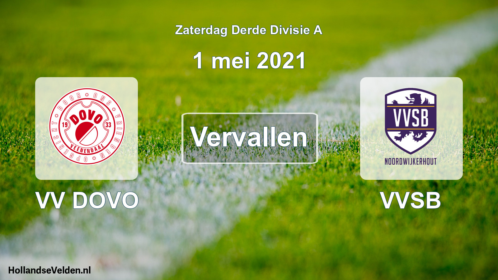 Scheduled Match: VV DOVO - VVSB (1 May 2021)