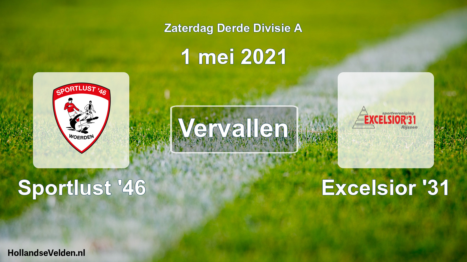 Scheduled Match: Sportlust '46 - Excelsior '31 (1 May 2021)