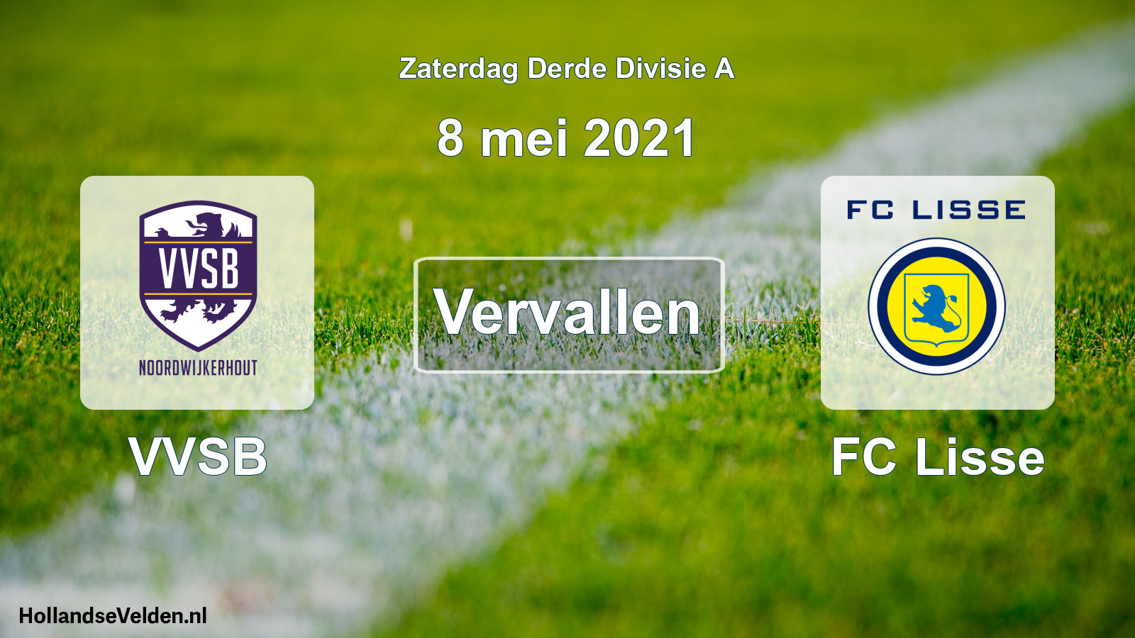Scheduled Match: VVSB - FC Lisse (8 May 2021)