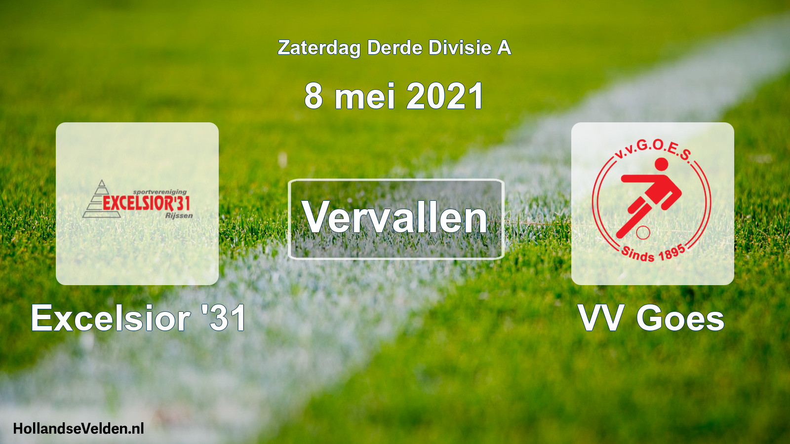 Scheduled Match: Excelsior '31 - VV Goes (8 May 2021)
