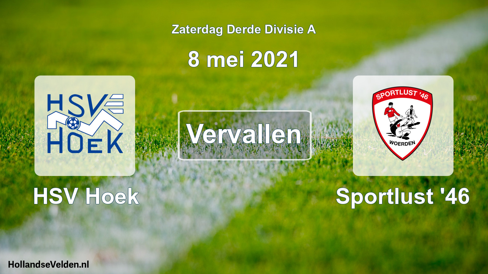 Scheduled Match: HSV Hoek - Sportlust '46 (8 May 2021)