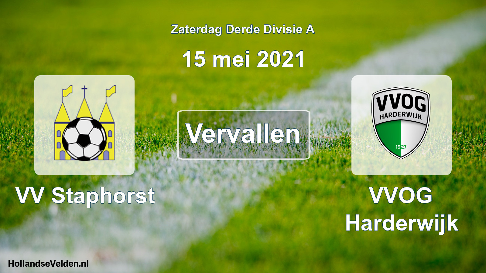 Scheduled Match: VV Staphorst - VVOG Harderwijk (15 May 2021)