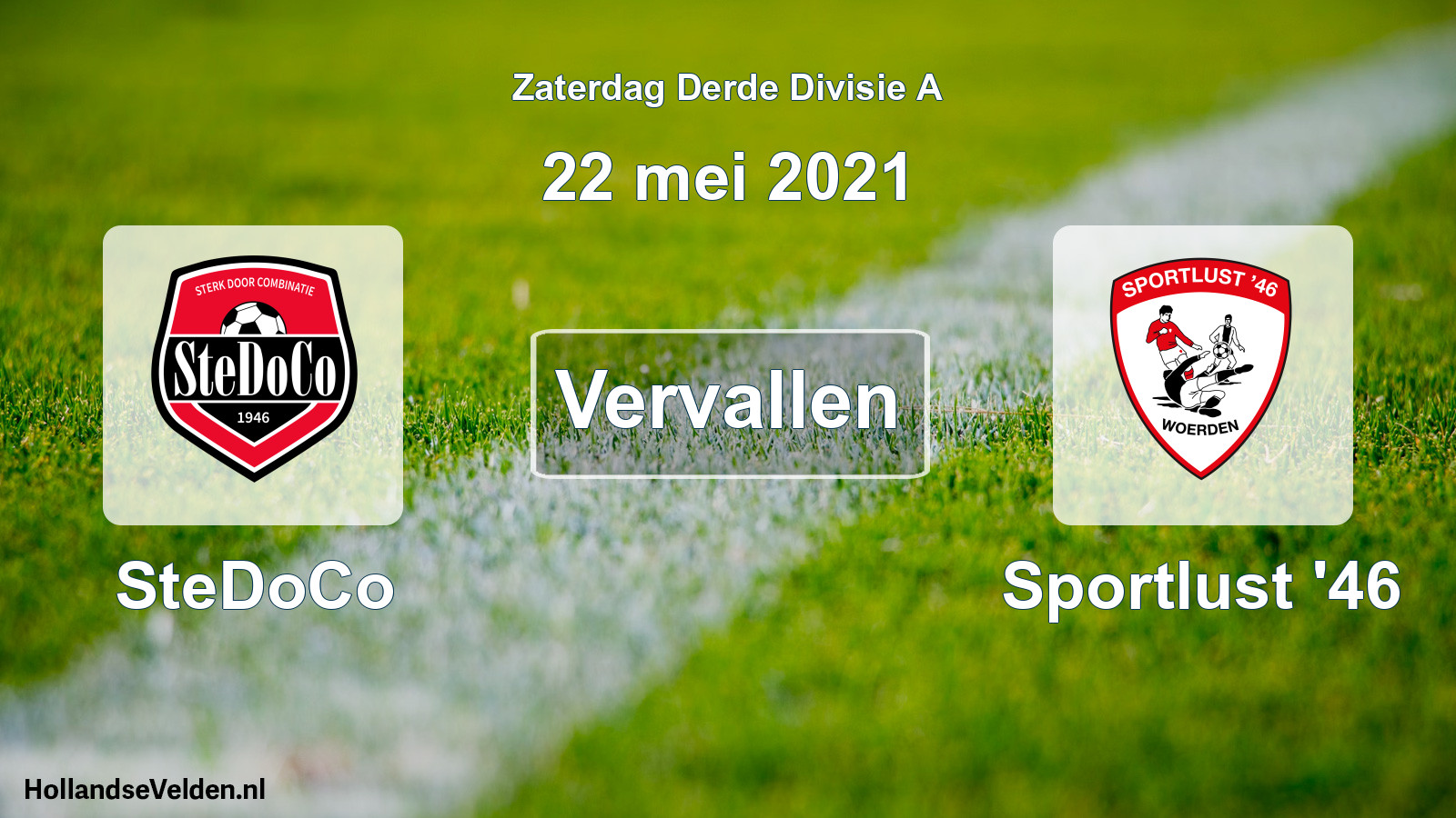 Scheduled Match: SteDoCo - Sportlust '46 (22 May 2021)