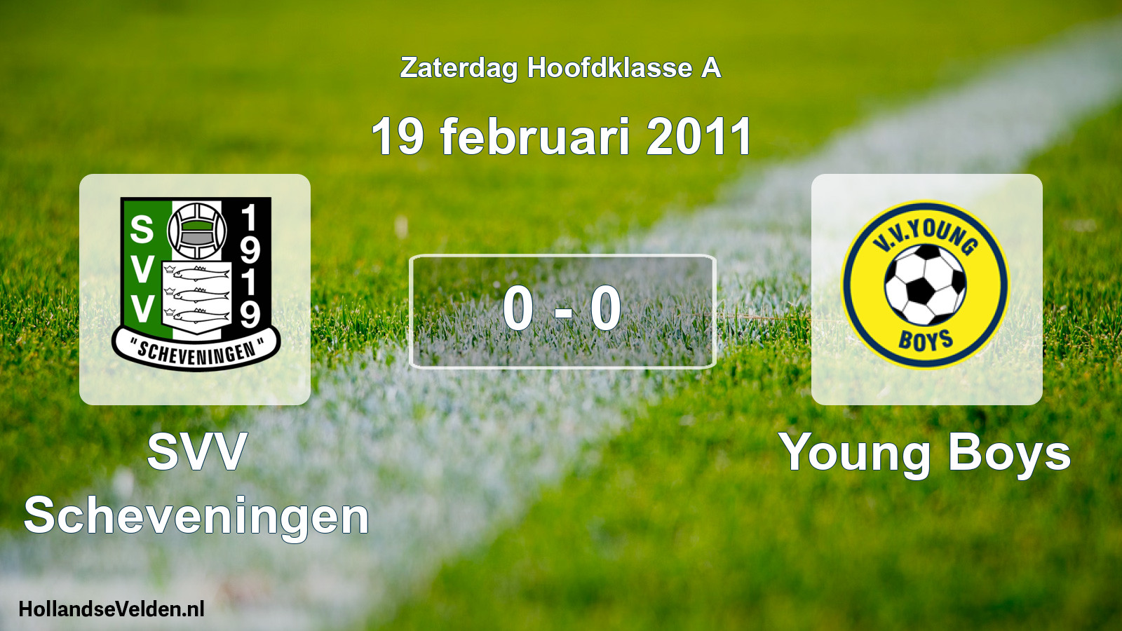 Total number of matches played: SVV Scheveningen - Young Boys 0 - 0 (19 February 2011)