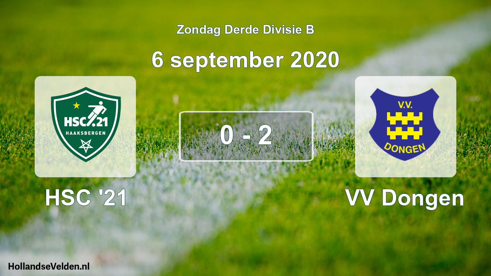 Total number of matches played: HSC '21 - VV Dongen 0 - 2 (6 September 2020)