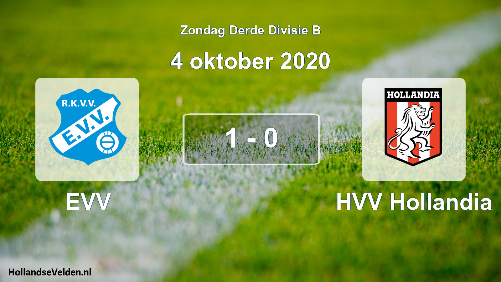 Total number of matches played: EVV - HVV Hollandia 1 - 0 (4 October 2020)