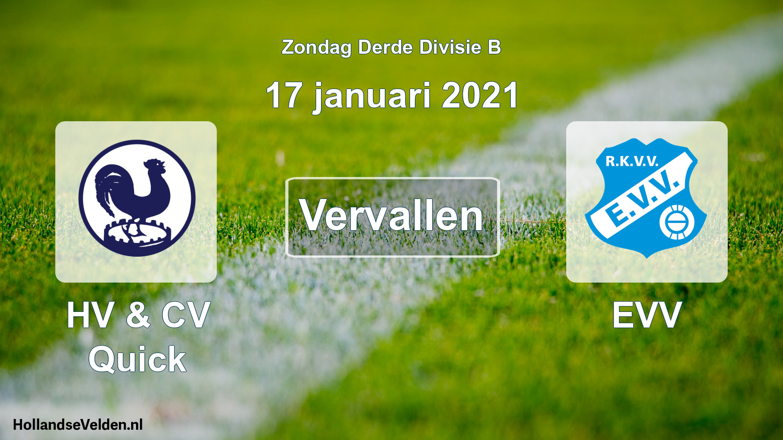 Scheduled Match: HV & CV Quick - EVV (17 January 2021)