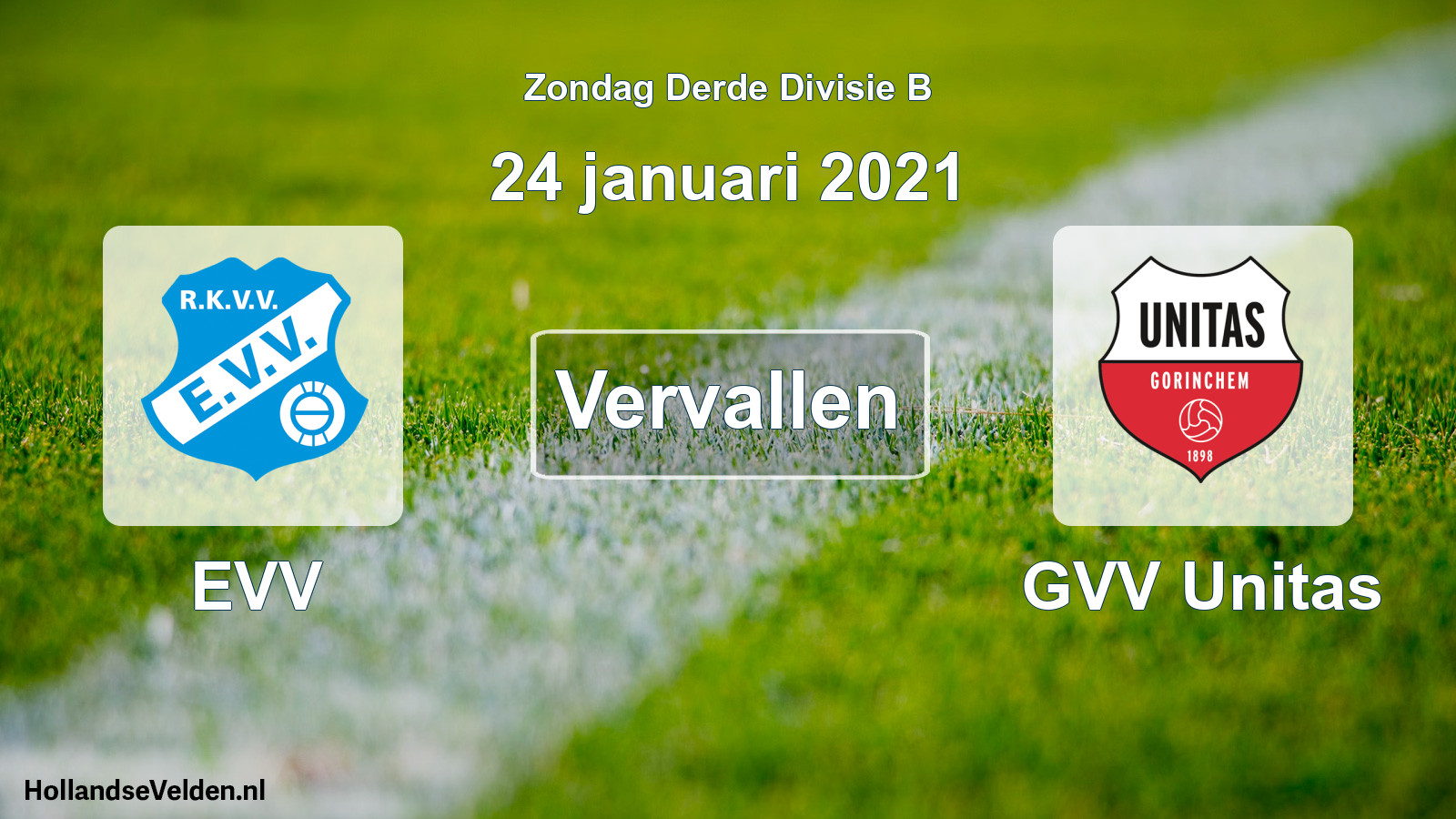 Scheduled Match: EVV - GVV Unitas (24 January 2021)