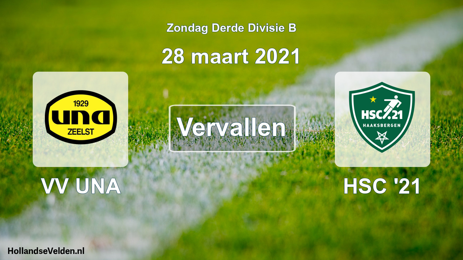 Scheduled Match: VV UNA - HSC '21 (28 March 2021)