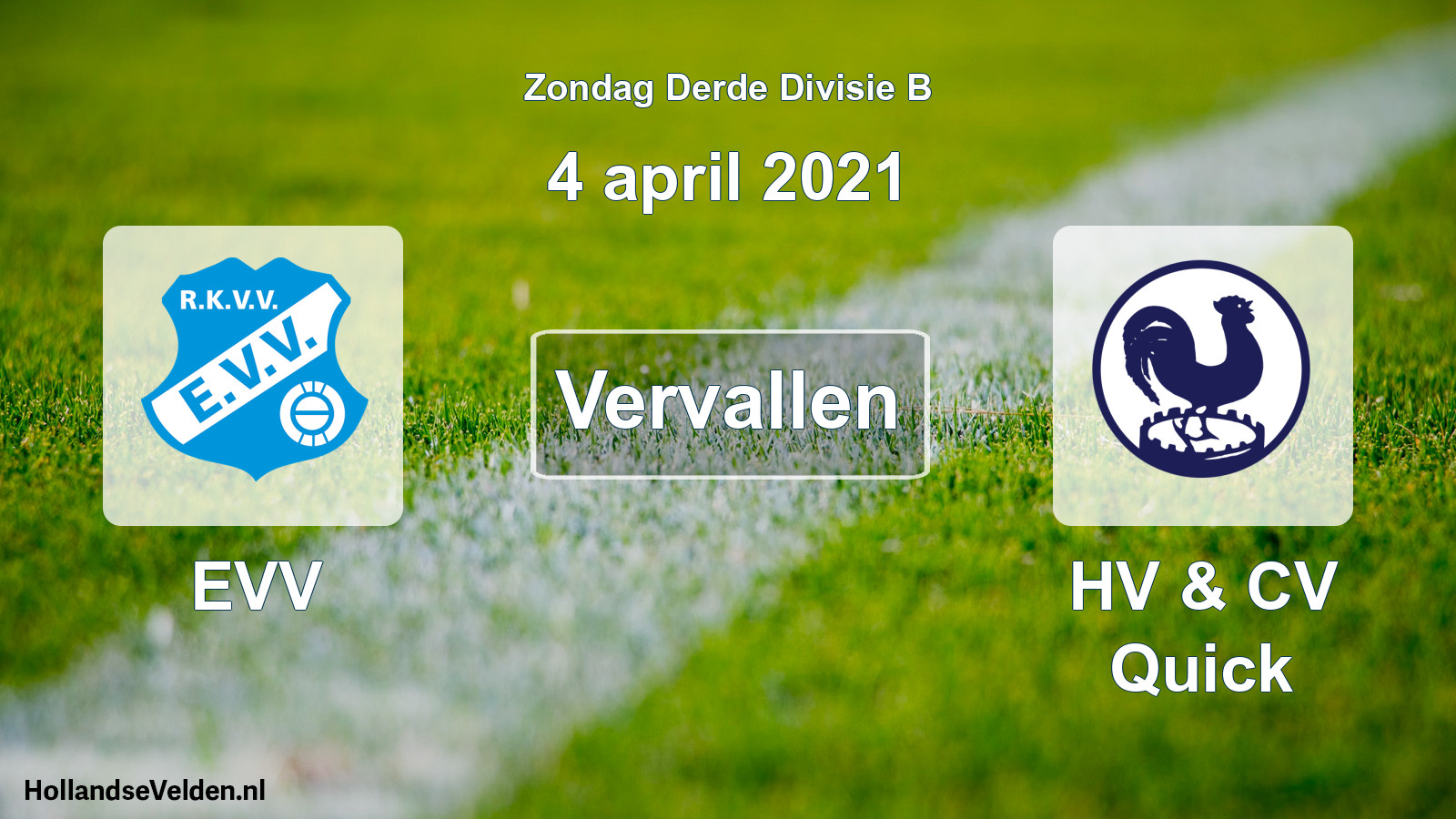 Scheduled Match: EVV - HV & CV Quick (4 April 2021)