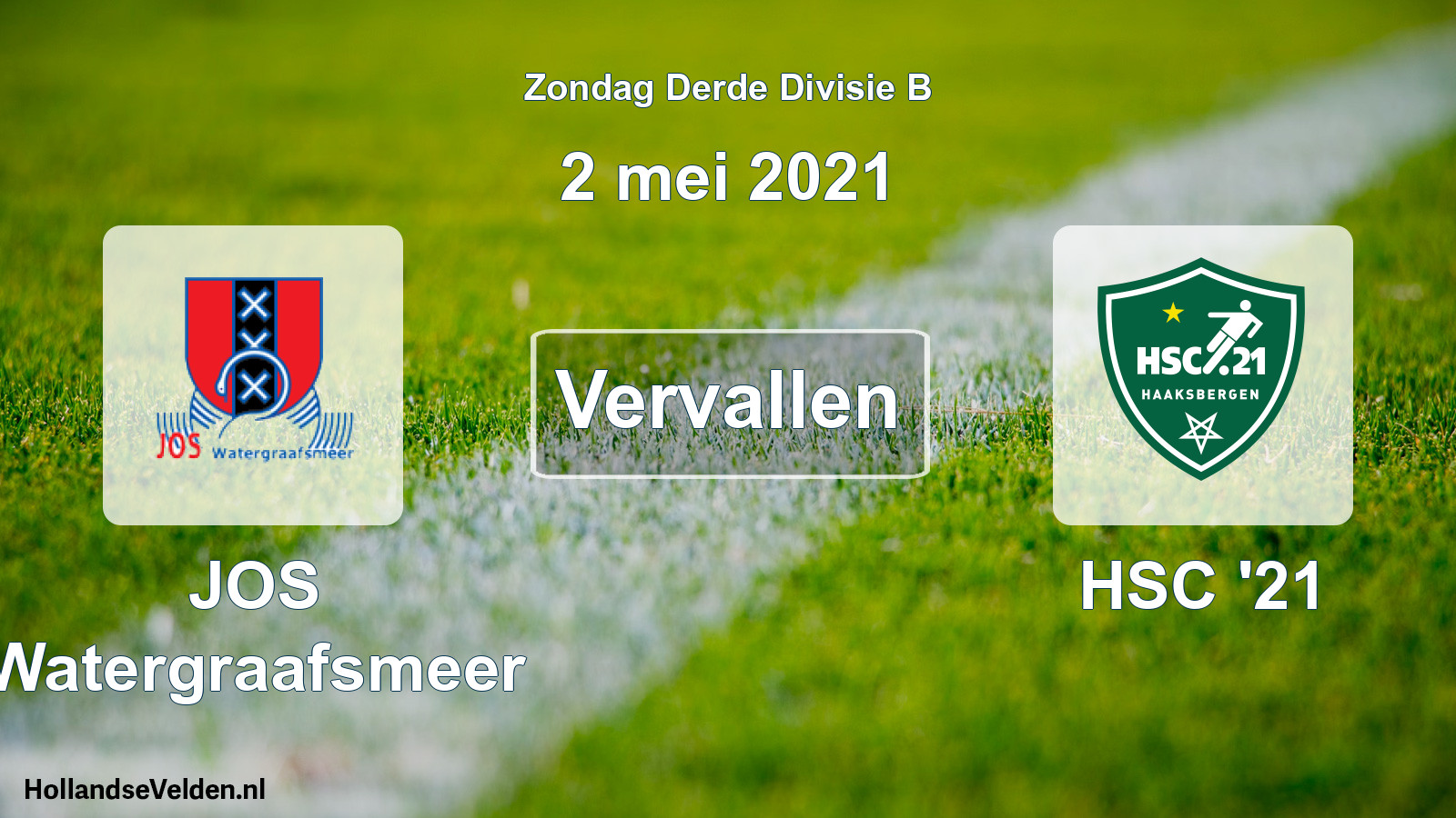 Scheduled Match: JOS Watergraafsmeer - HSC '21 (2 May 2021)