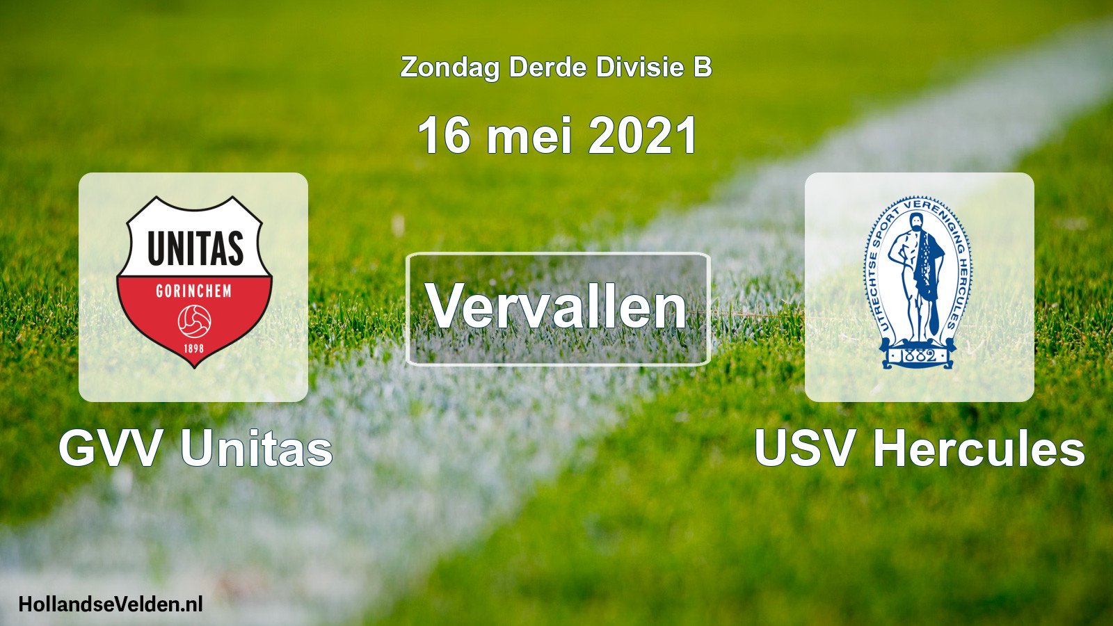 Scheduled Match: GVV Unitas - USV Hercules (16 May 2021)