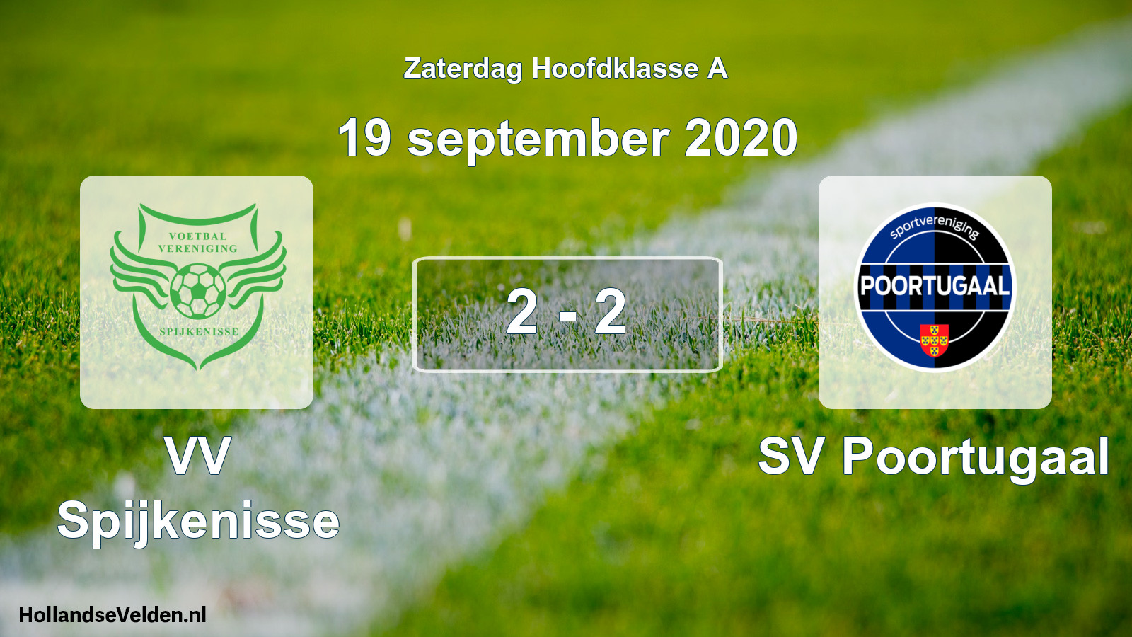 Total number of matches played: VV Spijkenisse - SV Poortugaal 2 - 2 (19 September 2020)