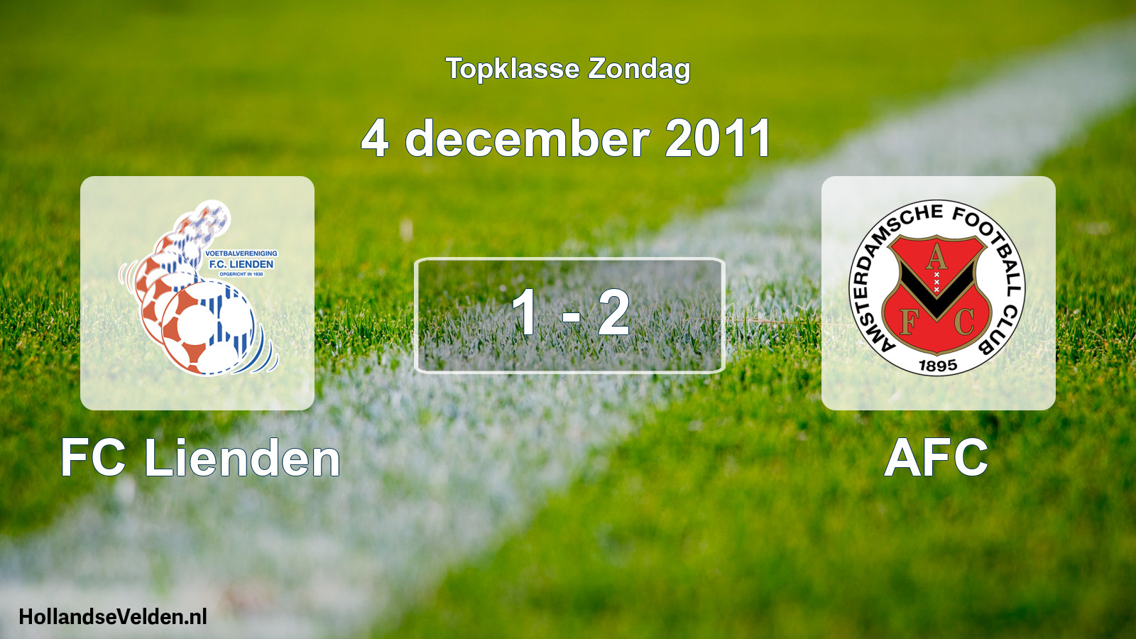 Total number of matches played: FC Lienden - AFC 1 - 2 (4 December 2011)