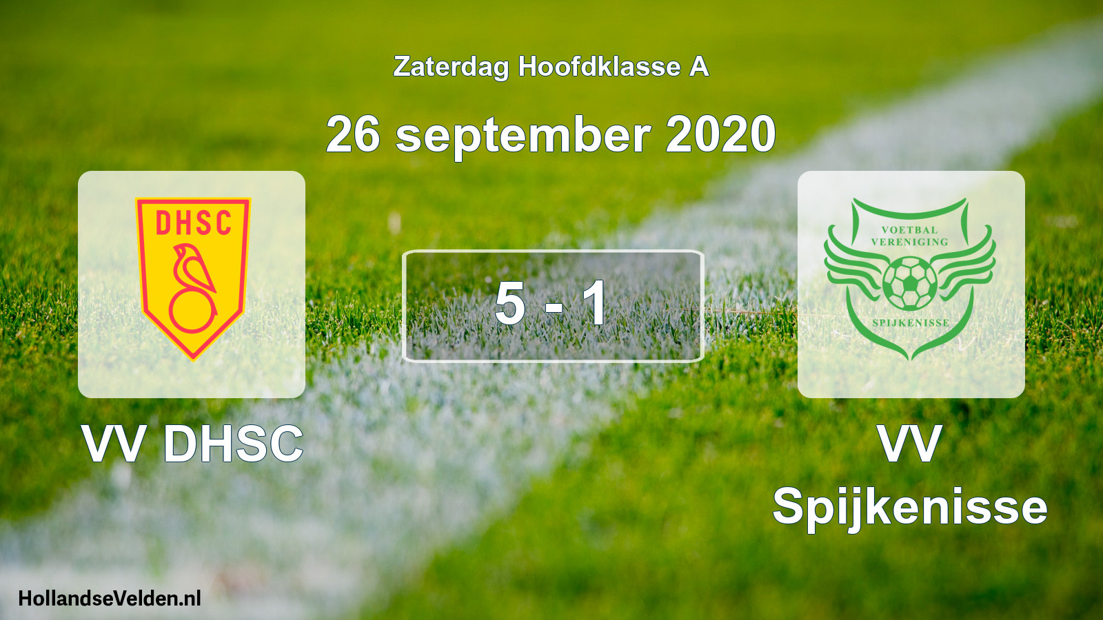 Total number of matches played: VV DHSC - VV Spijkenisse 5 - 1 (26 September 2020)