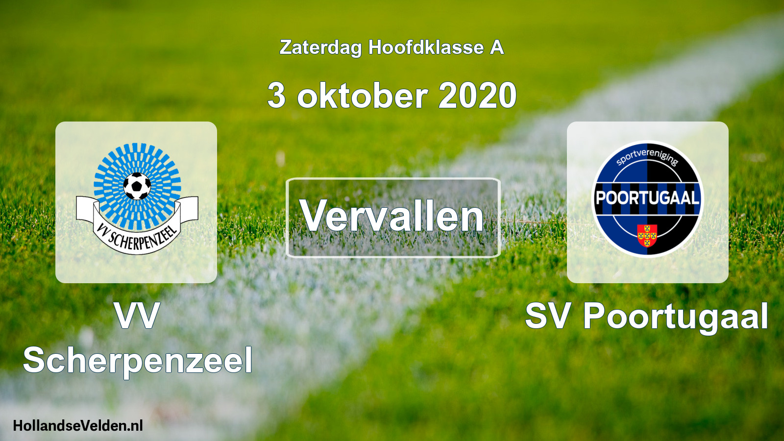 Scheduled Match: VV Scherpenzeel - SV Poortugaal (3 October 2020)