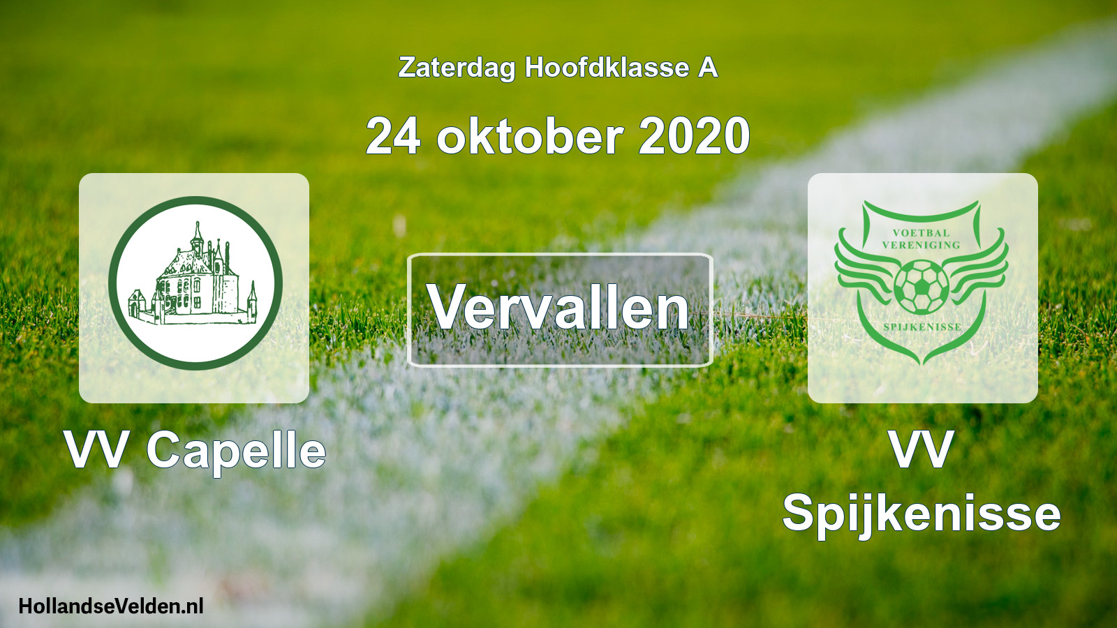 Scheduled Match: VV Capelle - VV Spijkenisse (24 October 2020)