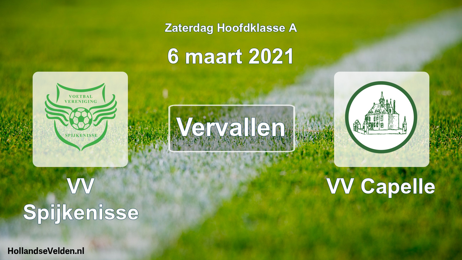 Scheduled Match: VV Spijkenisse - VV Capelle (6 March 2021)