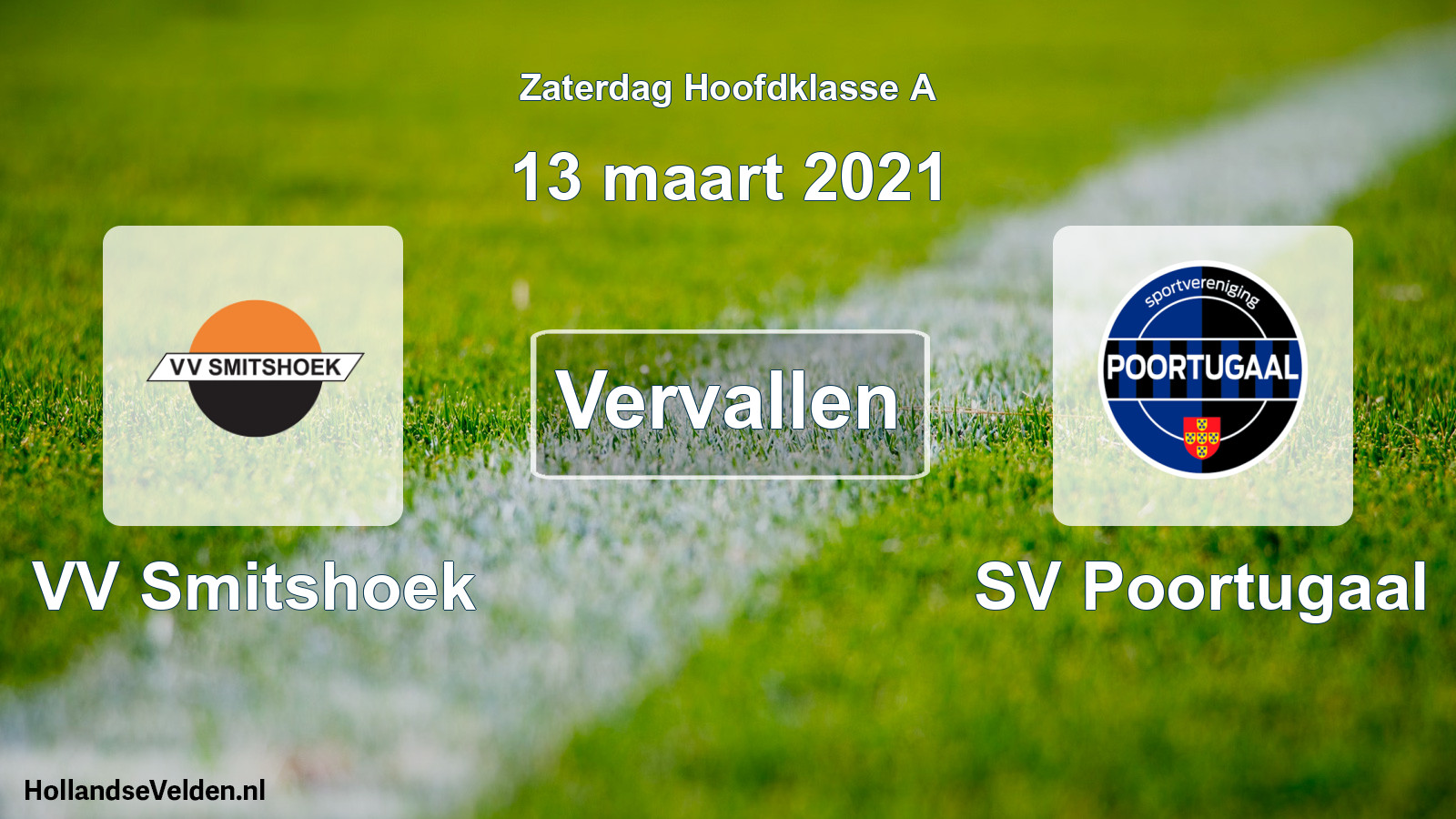 Scheduled Match: VV Smitshoek - SV Poortugaal (13 March 2021)