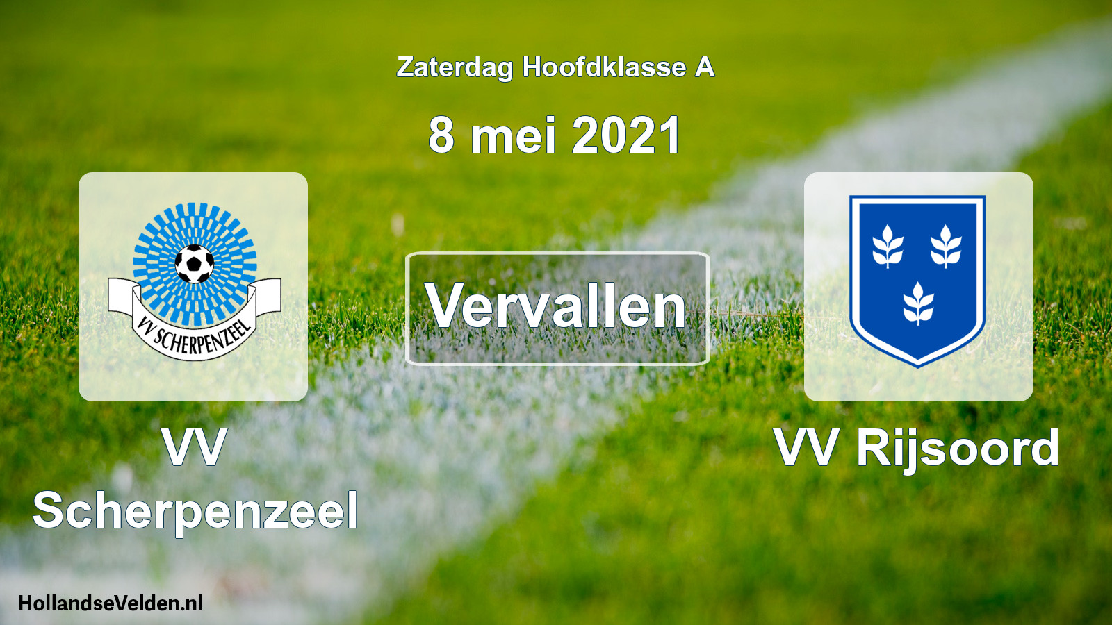 Scheduled Match: VV Scherpenzeel - VV Rijsoord (8 May 2021)
