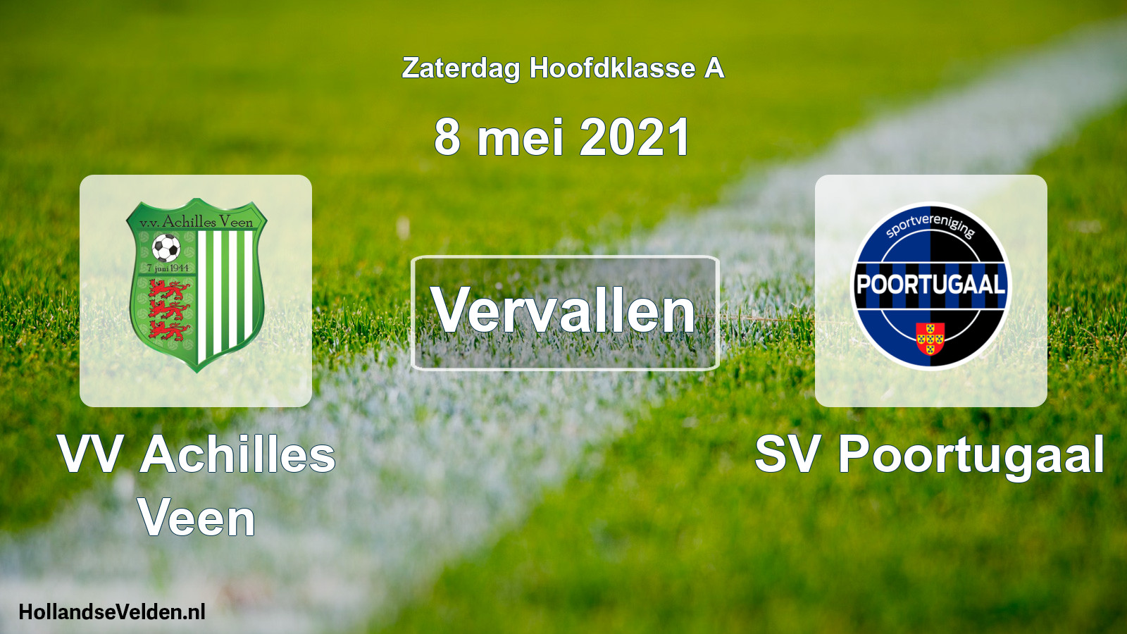 Scheduled Match: VV Achilles Veen - SV Poortugaal (8 May 2021)