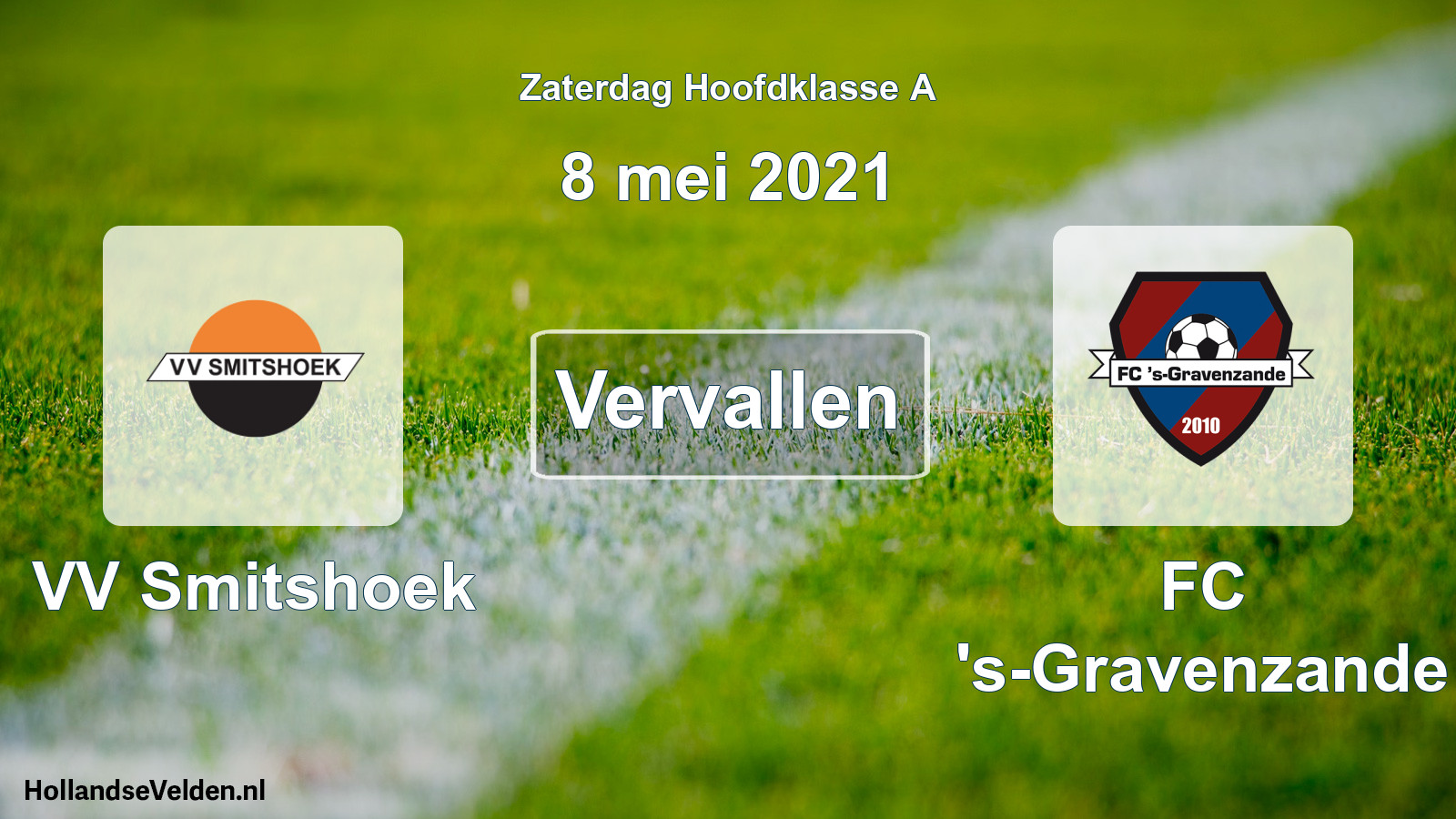 Scheduled Match: VV Smitshoek - FC 's-Gravenzande (8 May 2021)