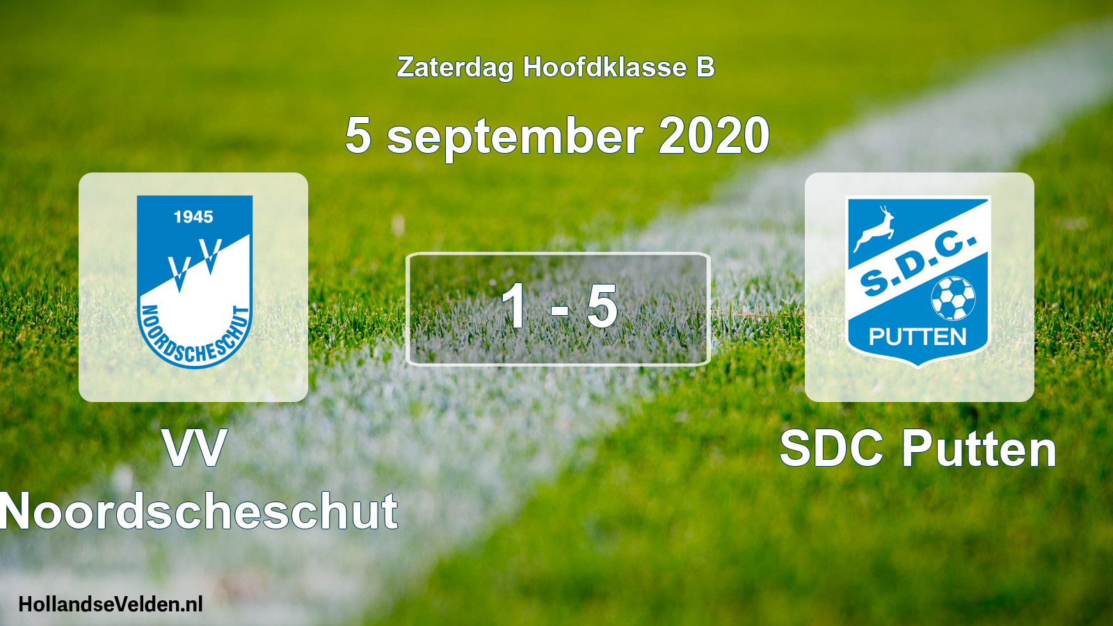 Total number of matches played: VV Noordscheschut - SDC Putten 1 - 5 (5 September 2020)